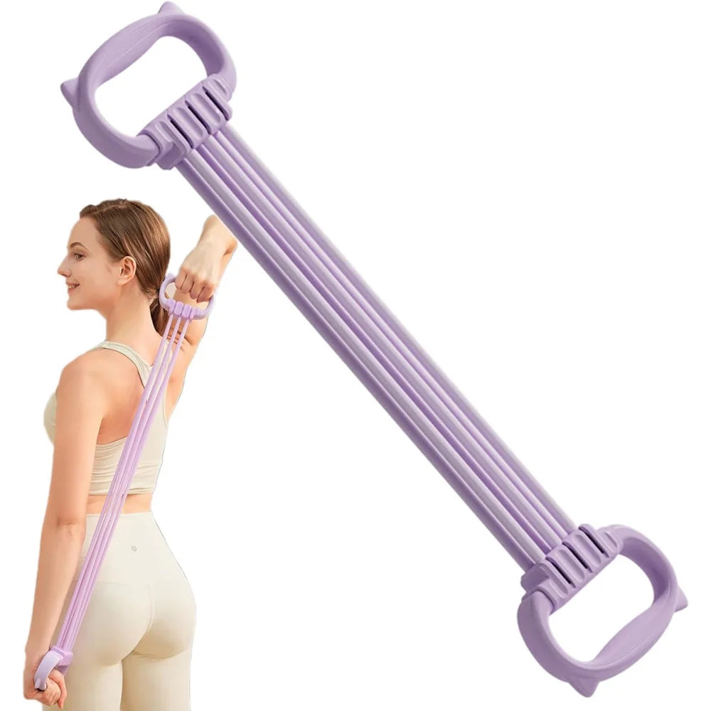 The resistance band with handle and the sports band with detachable resistance tube are suitable for exercise, physical therapy,