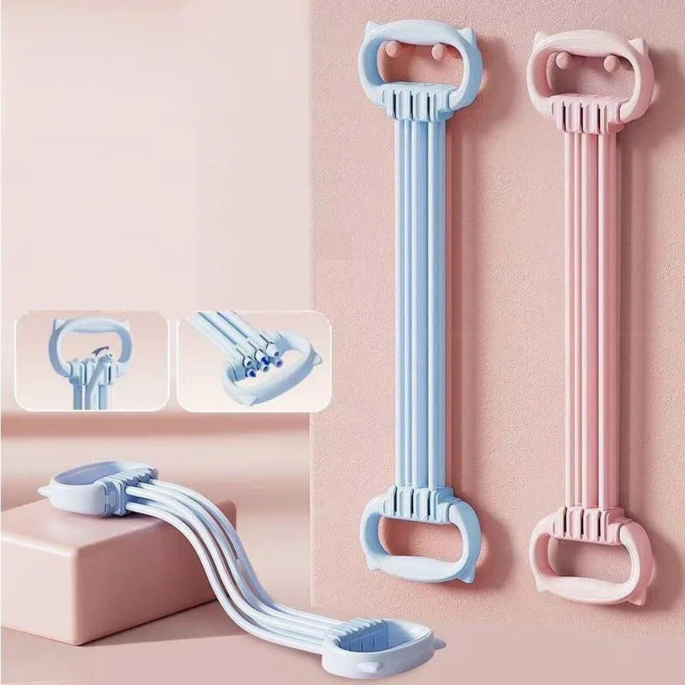 The resistance band with handle and the sports band with detachable resistance tube are suitable for exercise, physical therapy,