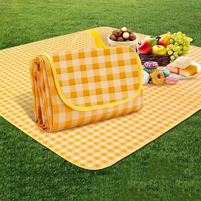 Portable Waterproof Picnic Blanket Comfortable All Weather Outdoor Mat for Beach Park Concert Festival Camping and Lounge