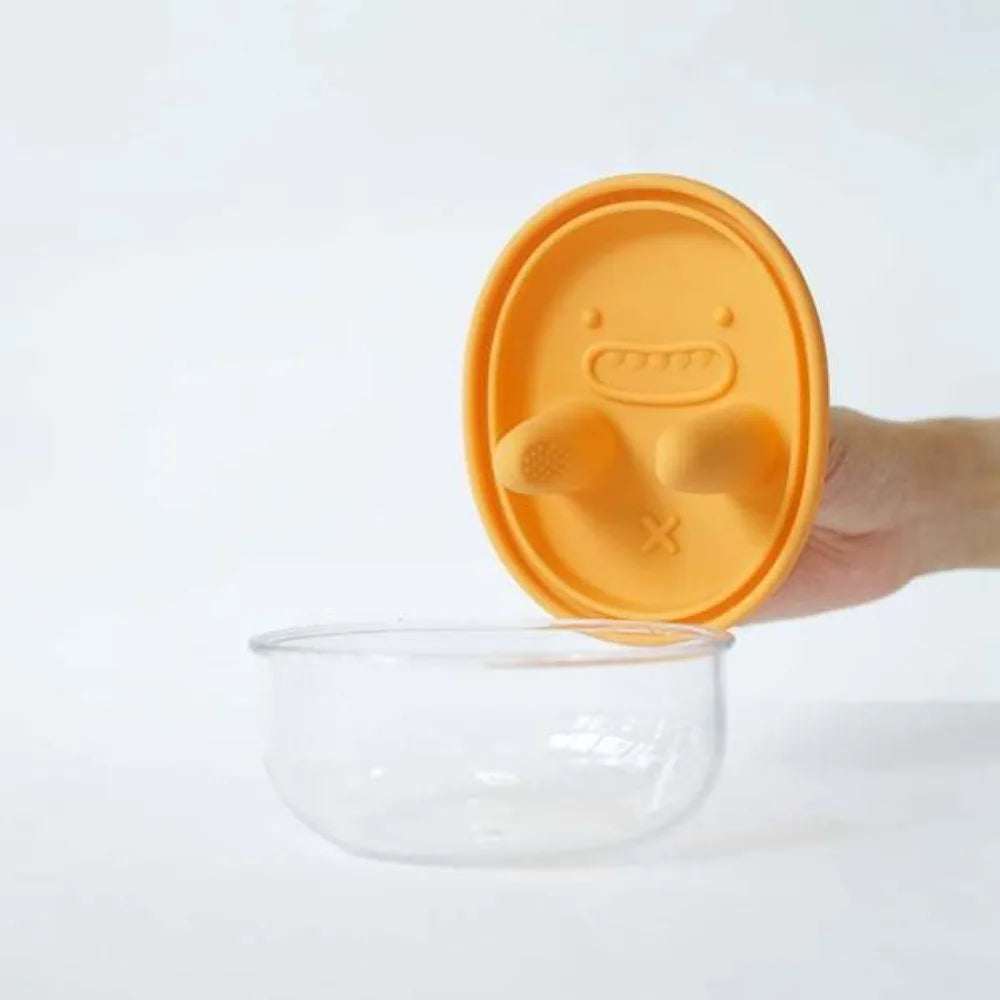 Portable Silicone Lid Snack Storage Box No-Mess Leak-Proof Food Container Reusable Multifunctional Snack Organizer Kitchen