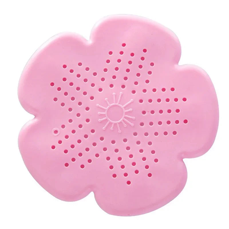 2Pcs Round Silicone Drain Hair Catcher, Kitchen Sink Strainer Bathroom Shower Bath Stopper Drain Cover Hair Trap for Kitchen
