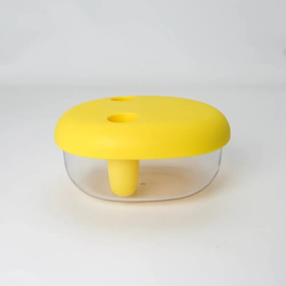 Portable Silicone Lid Snack Storage Box No-Mess Leak-Proof Food Container Reusable Multifunctional Snack Organizer Kitchen