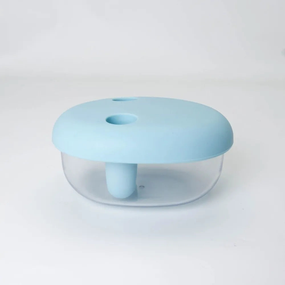 Portable Silicone Lid Snack Storage Box No-Mess Leak-Proof Food Container Reusable Multifunctional Snack Organizer Kitchen