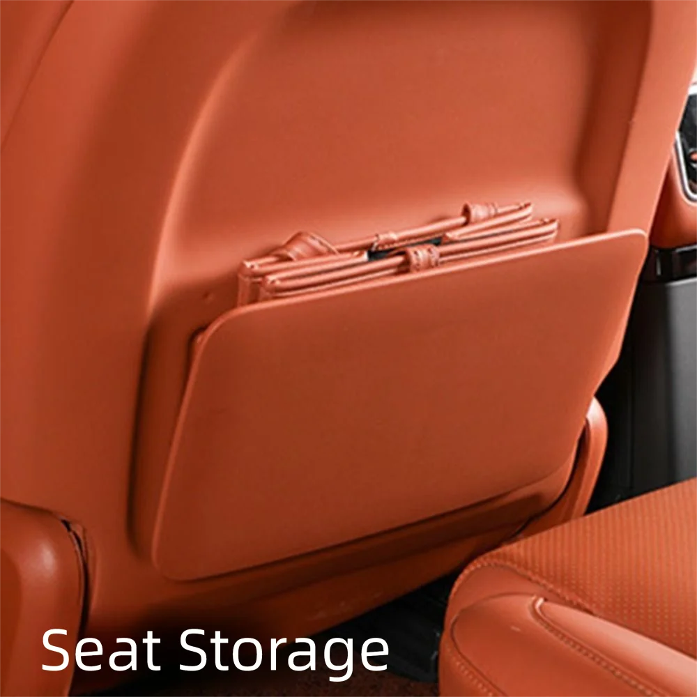 Leather Foldable Car Trash Bin Waterproof Space Saving Car Backseat Storage Box Universal Foldable Vehicle Trash Can