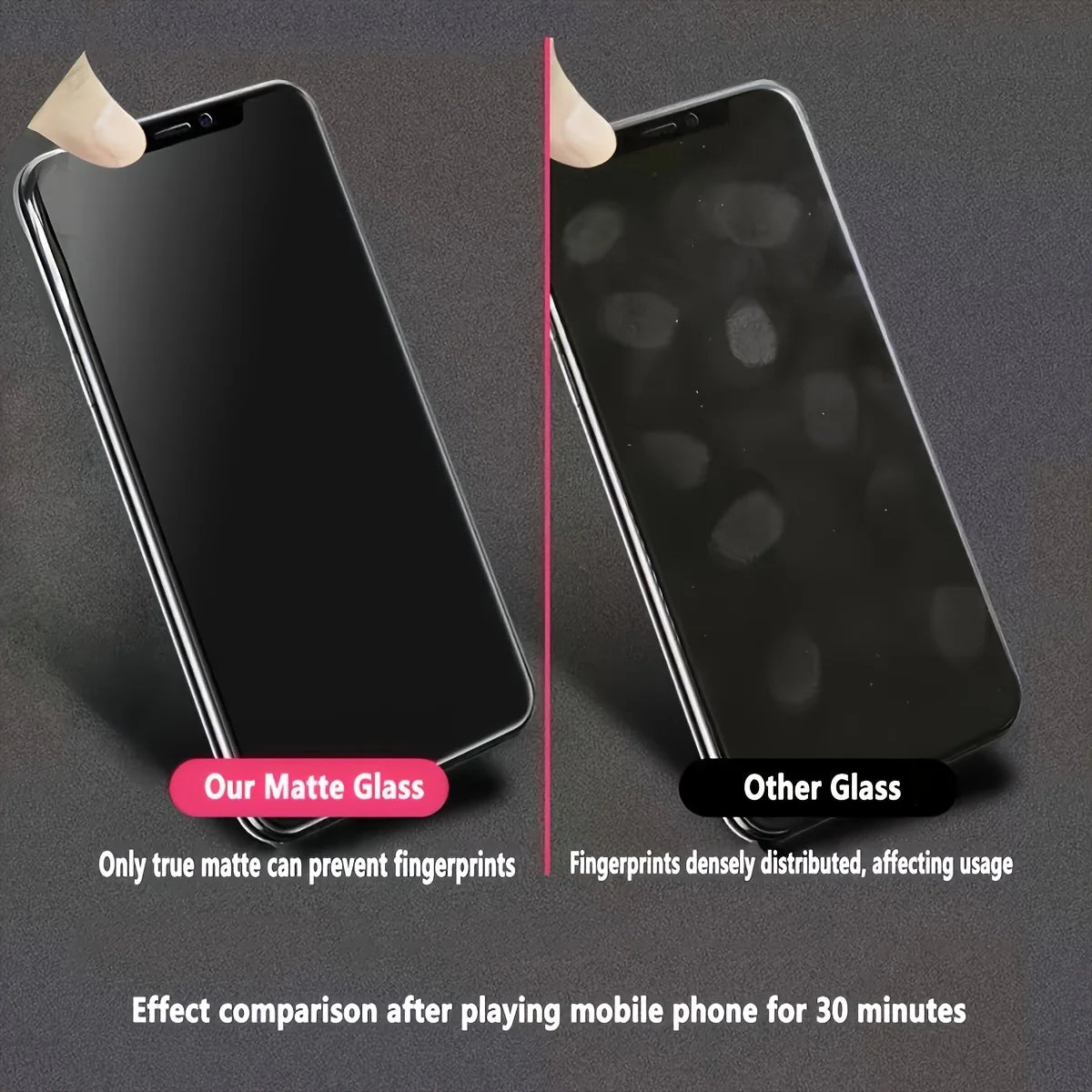 3 Pack Privacy Screen Protector Tempered Glass for iPhone 11-16 Anti-Spy Matte Finish