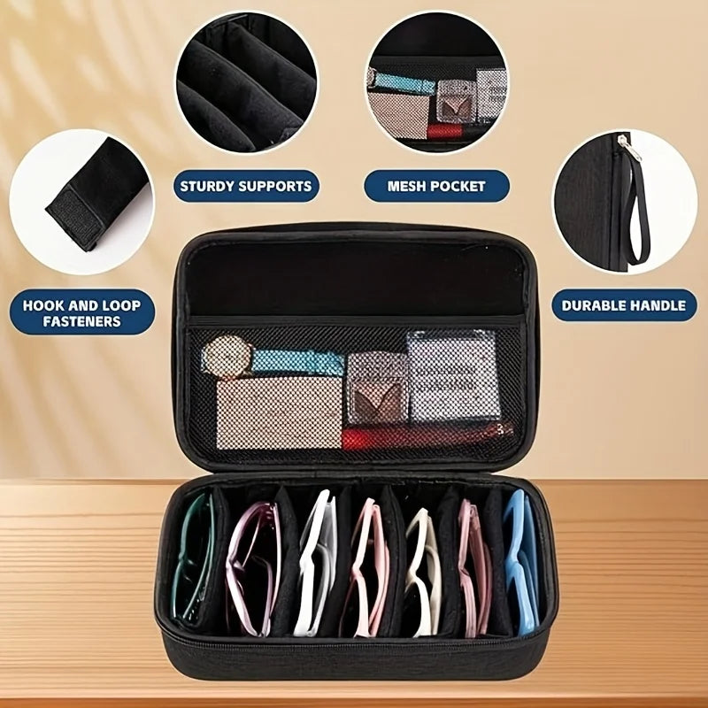 Travel Cable Organizer Pouch Electronic Accessories Carry Case Portable Waterproof Double Layers All-in-One Storage Bag for Cord