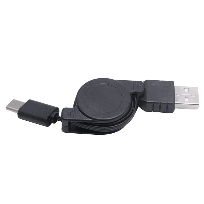 USB Type C Cable, Retractable USB C to USB Charging Cable RetractableType C/Fast USB Charger Cord for Cellphone PC Drop Shipping