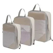3pcs Compression Packing Cubes for Suitcases Travel Accessories Expandable Packing Organizers Lightweight Travel Organizer Cubes