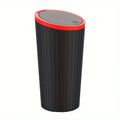 Universal Car Trash Bin with Lid,Durable ABS Material-Fits Center Console, Armrest, or Door Storage-Ideal for Vehicle & Home Use
