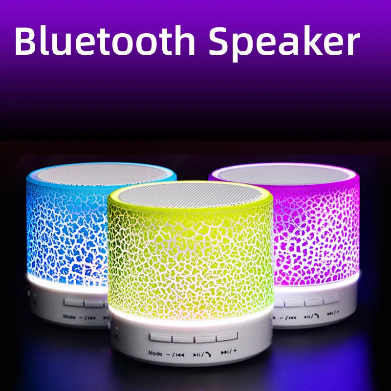 Mini Portable Wireless Bluetooth Speaker Sound Music Box Blutooth With LED Lights For PC Phone Subwoofer Bluetooth HiFi Speaker
