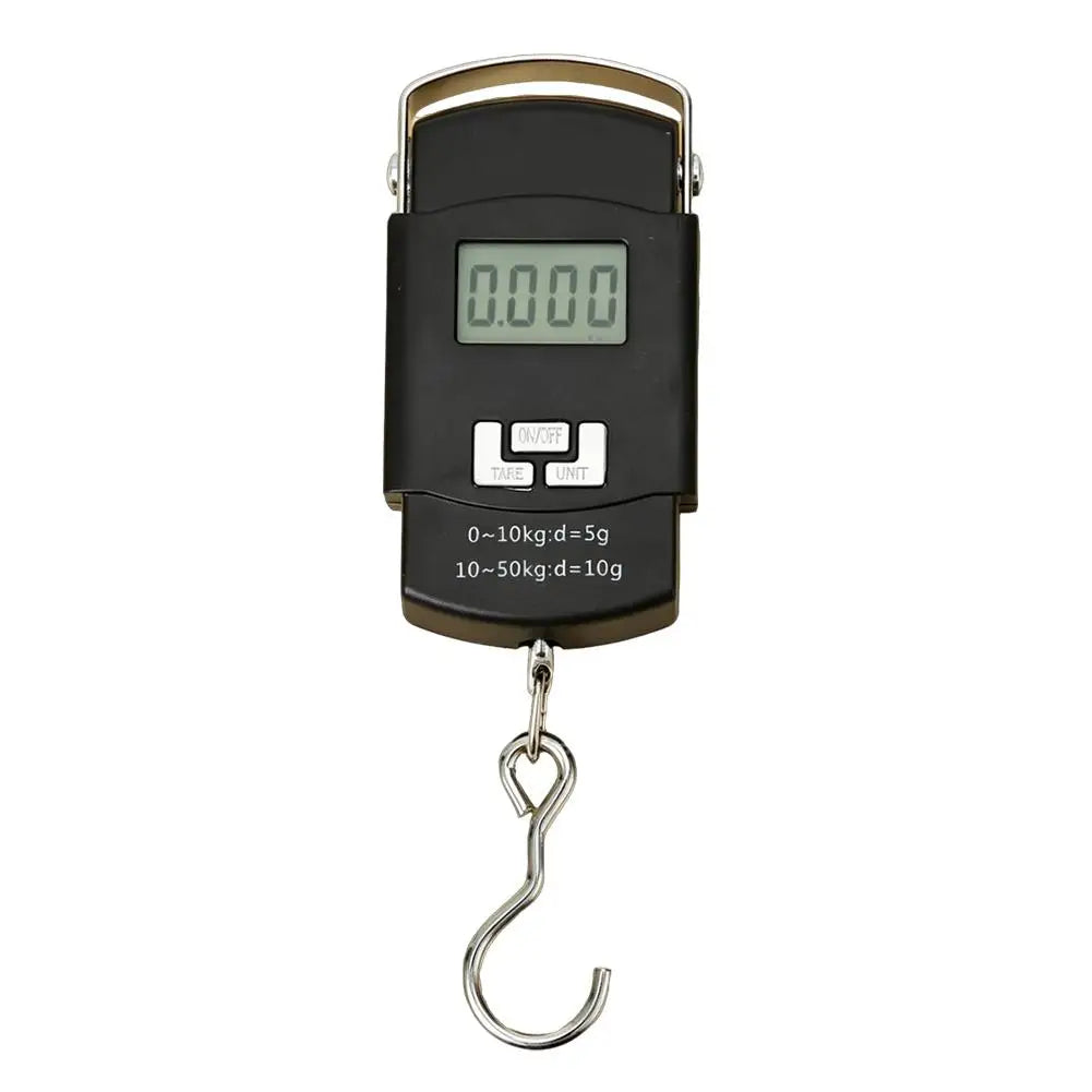 Portable 50kg Scale with Rule Digital LCD Display Electronic Luggage Hanging Suitcase Travel Weighs Baggage Tool