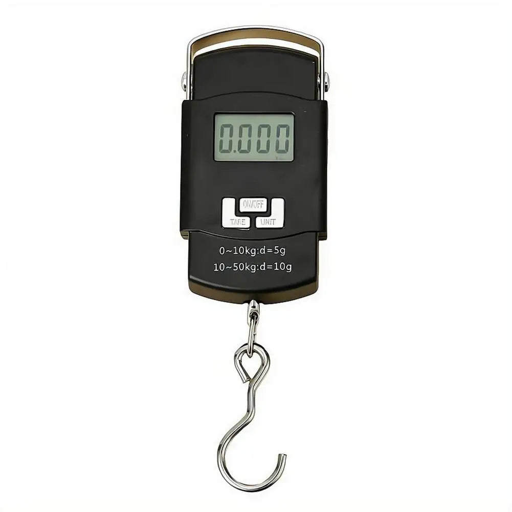 Portable 50kg Scale with Rule Digital LCD Display Electronic Luggage Hanging Suitcase Travel Weighs Baggage Tool