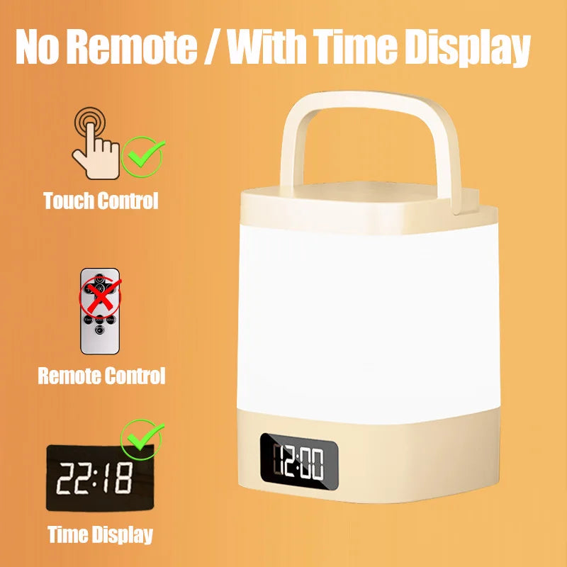 Touch Night Light Rechargeable 3 Color Wireless Baby's Room Bedside Lamp USB LED Night Light Ambient Soft Light For Kids Gift
