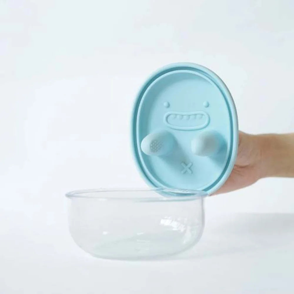 Portable Silicone Lid Snack Storage Box No-Mess Leak-Proof Food Container Reusable Multifunctional Snack Organizer Kitchen