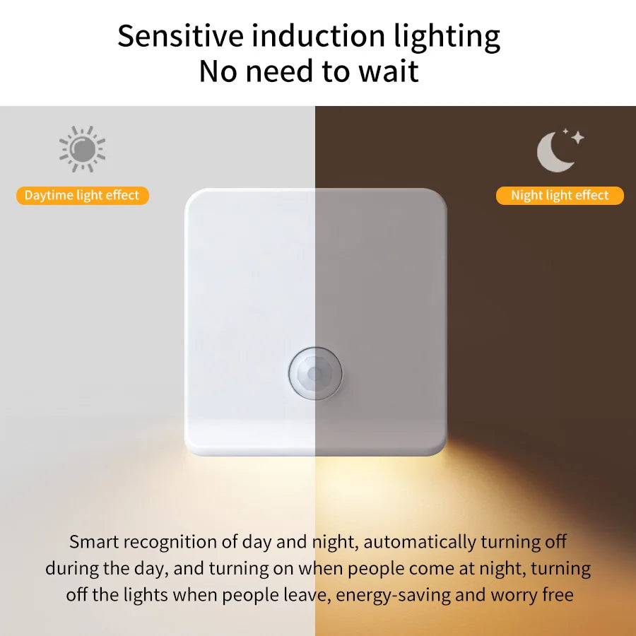 Motion Sensor Led Stair Closet Lights Rechargeable Stick on Anywhere Portable Hallway Bedroom Under Cabinet Kitchen Night Lamp