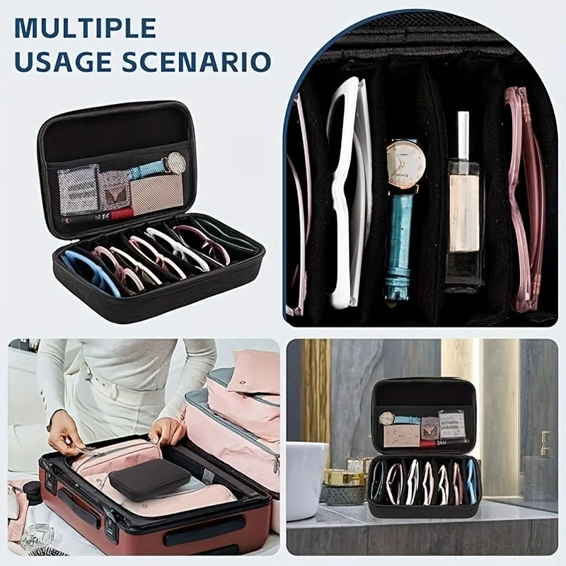 Travel Cable Organizer Pouch Electronic Accessories Carry Case Portable Waterproof Double Layers All-in-One Storage Bag for Cord