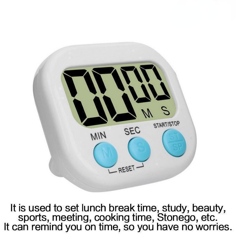 Kitchen Timer Magnetic LCD Digital Countdown Timer Cooking Timer Alarm Clock Home Kitchen Accessories