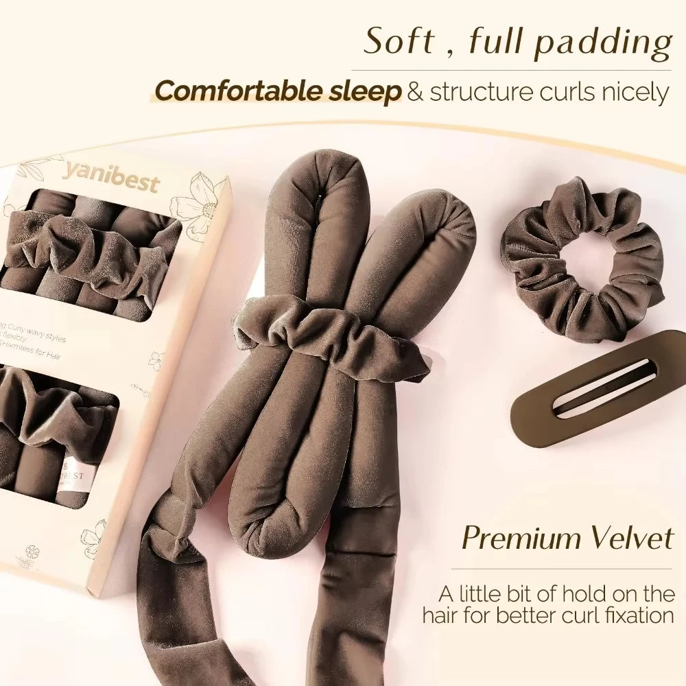 Heatless Curling Rod Headband No Heat Hair Curler Hair Rollers Soft Curlers Lazy Sleeping Curls Curling Hairband Styling Tools