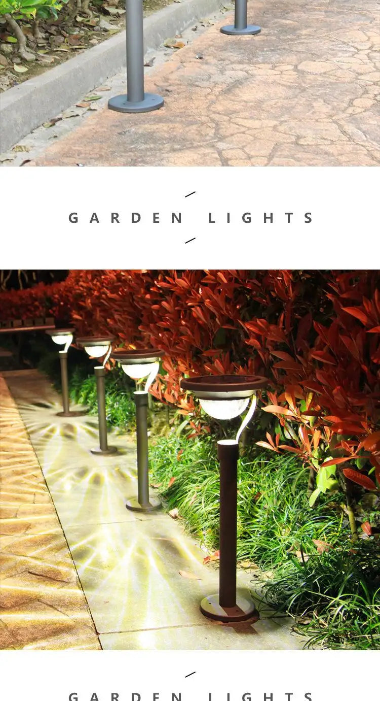Solar Pathway Lights Outdoor Solar Garden Light Landscape Path Lighting Waterproof Auto On/Off for Yard Lawn Driveway Decor Lamp