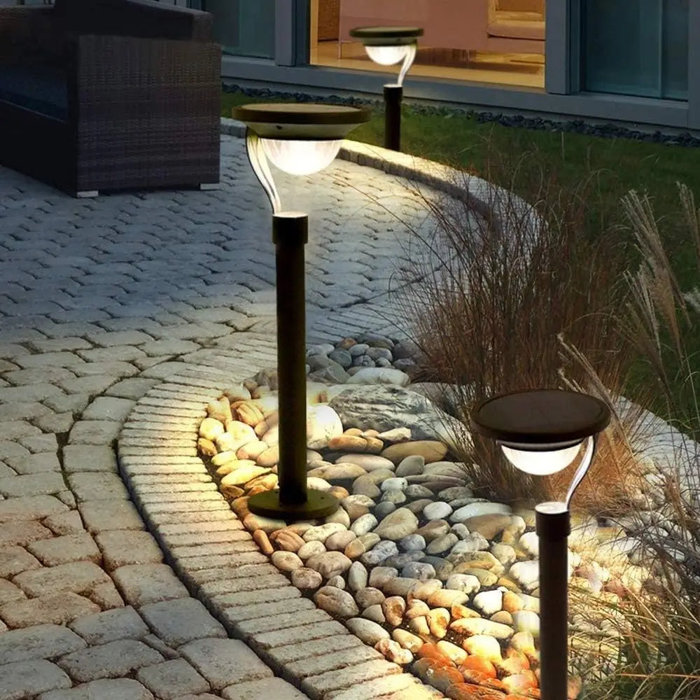 Solar Pathway Lights Outdoor Solar Garden Light Landscape Path Lighting Waterproof Auto On/Off for Yard Lawn Driveway Decor Lamp