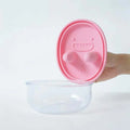 Portable Silicone Lid Snack Storage Box No-Mess Leak-Proof Food Container Reusable Multifunctional Snack Organizer Kitchen