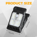 Clip on Solar Lights Outdoor Waterproof LEDs Motion Sensor Lights 3 Modes 3 Mounting Ways Solar Security Lighting for Fence