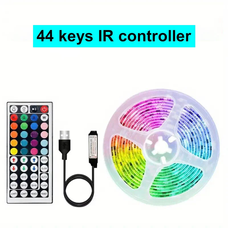 Smart LED Strip Lights 5m-20m Music Sync 5V RGB Led Light with App and Remote Control Christmas Party Room Decoration Lighting