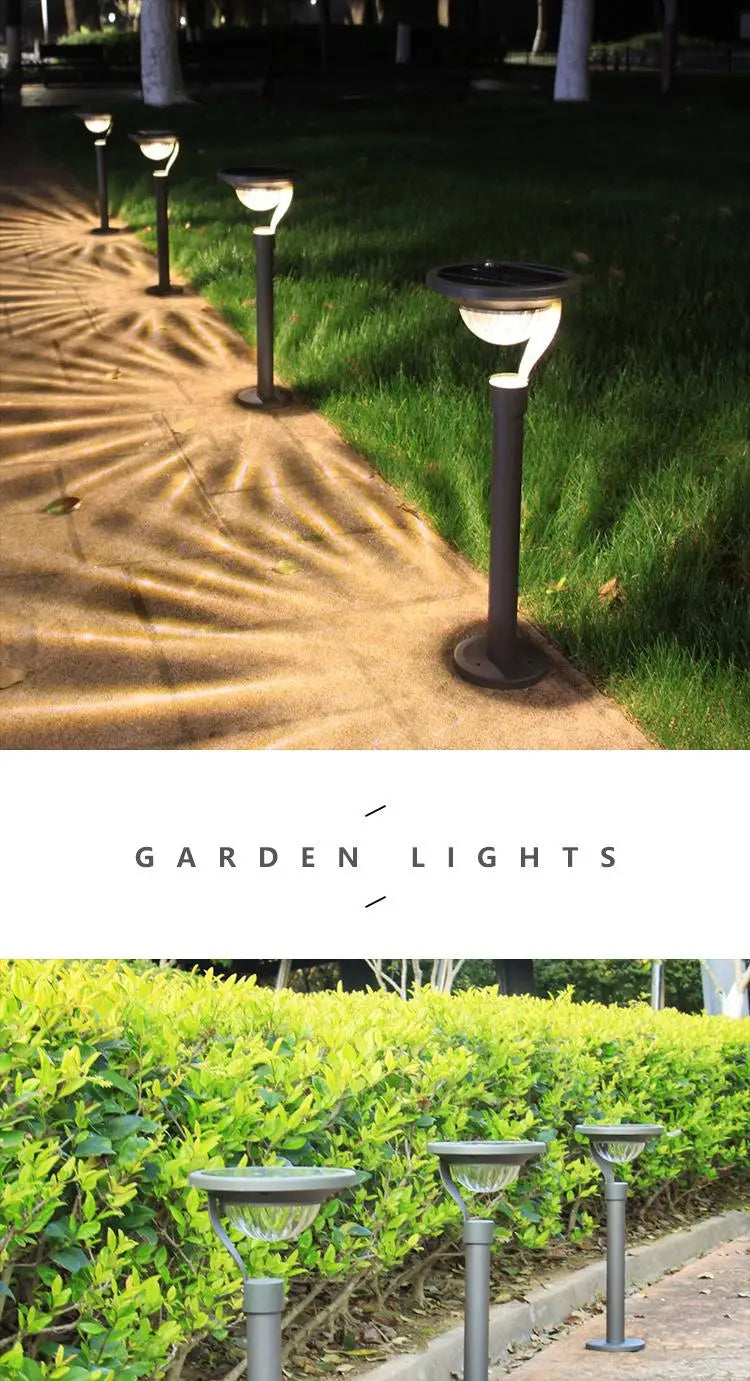 Solar Pathway Lights Outdoor Solar Garden Light Landscape Path Lighting Waterproof Auto On/Off for Yard Lawn Driveway Decor Lamp