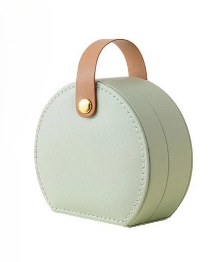 Mini Jewelry Organizer Display Travel Jewelry Case Boxes Earrings Necklace Ring Portable Handbag Jewelry Box Leather Storage