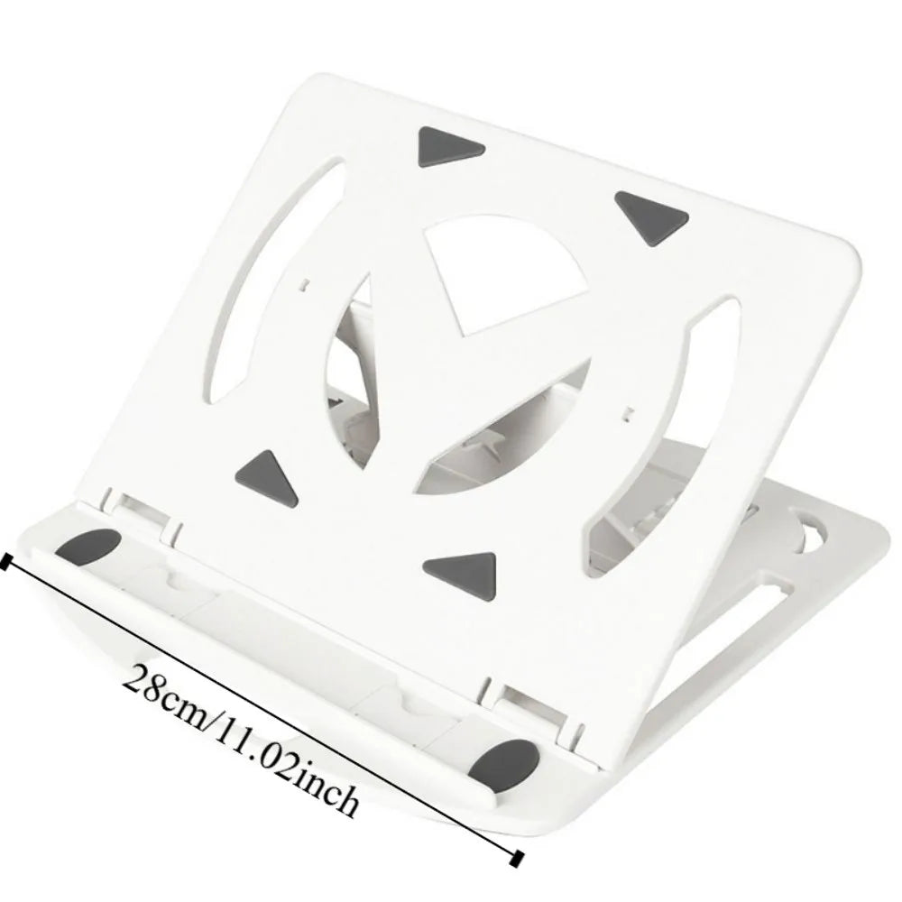 Bracket Plastic Laptop Stand Foldable With Phone Holder Desktop Holder 2 IN 1 Multiple Height Ergonomic Laptop Riser Watching TV