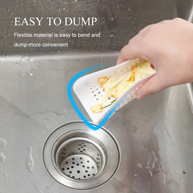 1/2/4pcs Silicone Drain Hair Catcher with Suction Cup Shower Bathtub Drain Strainer Hair Filter Drain Sink Strainer
