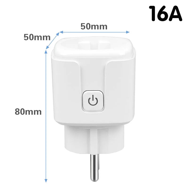 Universal Remote Control Mini Electrical Sockets 433MHZ Rf Smart Plug 220V 16A Single Sockets Switch for Home Appliance led