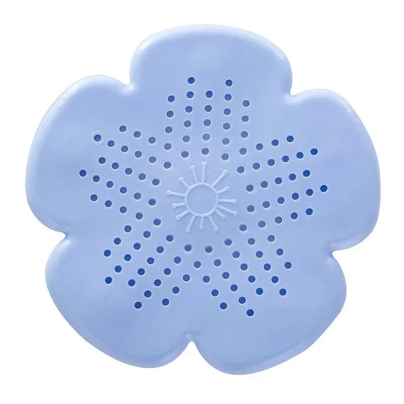 2Pcs Round Silicone Drain Hair Catcher, Kitchen Sink Strainer Bathroom Shower Bath Stopper Drain Cover Hair Trap for Kitchen