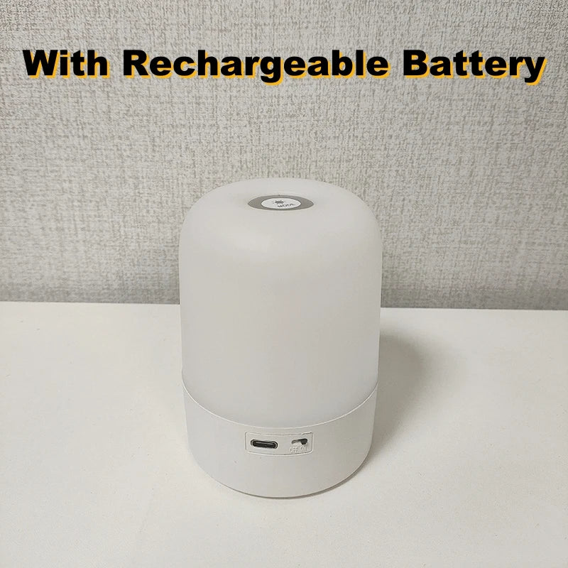 Touch Night Light Rechargeable 3 Color Wireless Baby's Room Bedside Lamp USB LED Night Light Ambient Soft Light For Kids Gift