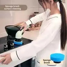 Wireless Electric Spin Scrubber, Multifunctional Cordless Rotating Brush for Cleaning Bathroom, Kitchen, Window, and Car.