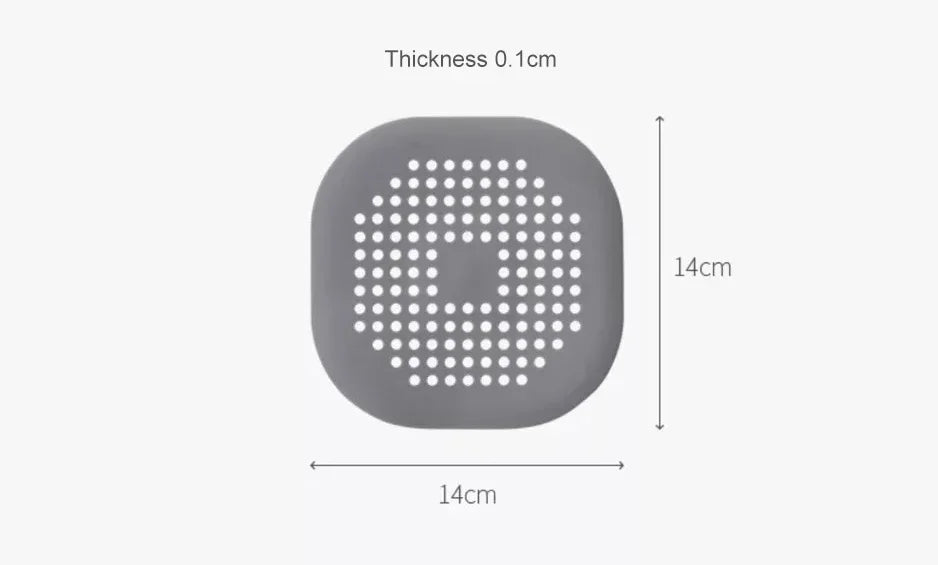 1/2/4pcs Silicone Drain Hair Catcher with Suction Cup Shower Bathtub Drain Strainer Hair Filter Drain Sink Strainer