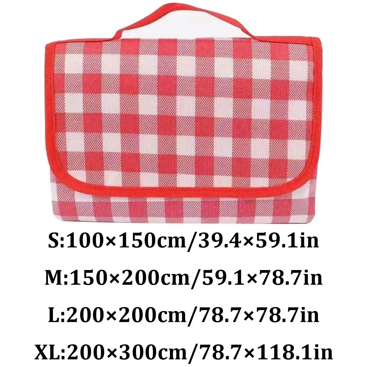 Foldable & Portable Picnic Blanket Thickened Waterproof Beach Blanket Lightweight Camping Tent Grassland Mat For Parties Travels
