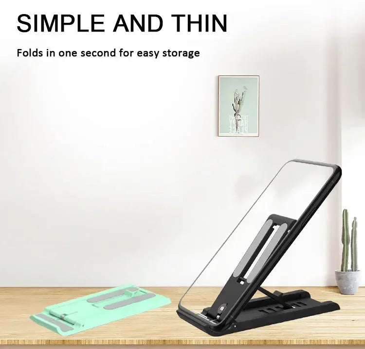 Desktop Foldable Phone Holder Stand Portable Tablet Stand Desk Lazy Bracket For iPhone 13 Pro iPad Mobile Phone Tablet below 12