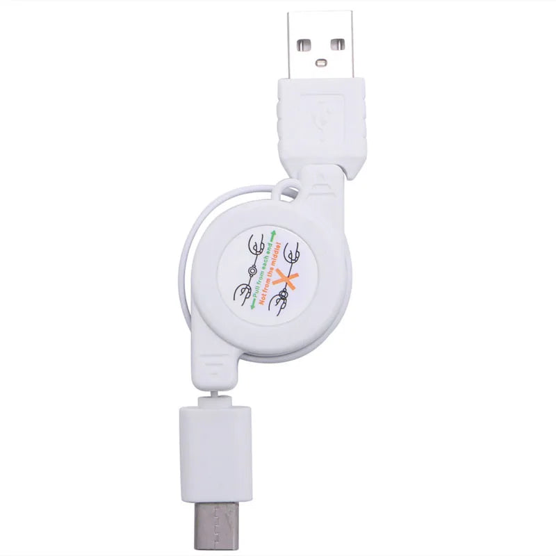 USB Type C Cable, Retractable USB C to USB Charging Cable RetractableType C/Fast USB Charger Cord for Cellphone PC Drop Shipping
