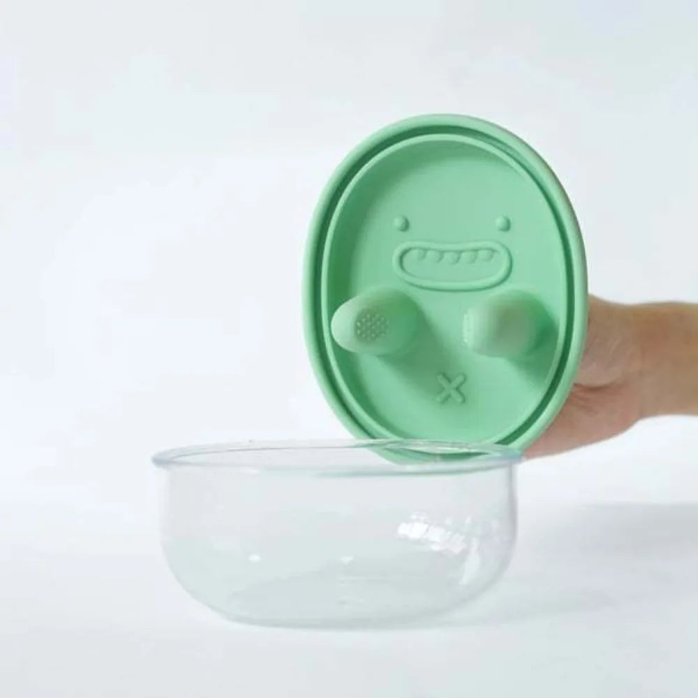 Portable Silicone Lid Snack Storage Box No-Mess Leak-Proof Food Container Reusable Multifunctional Snack Organizer Kitchen