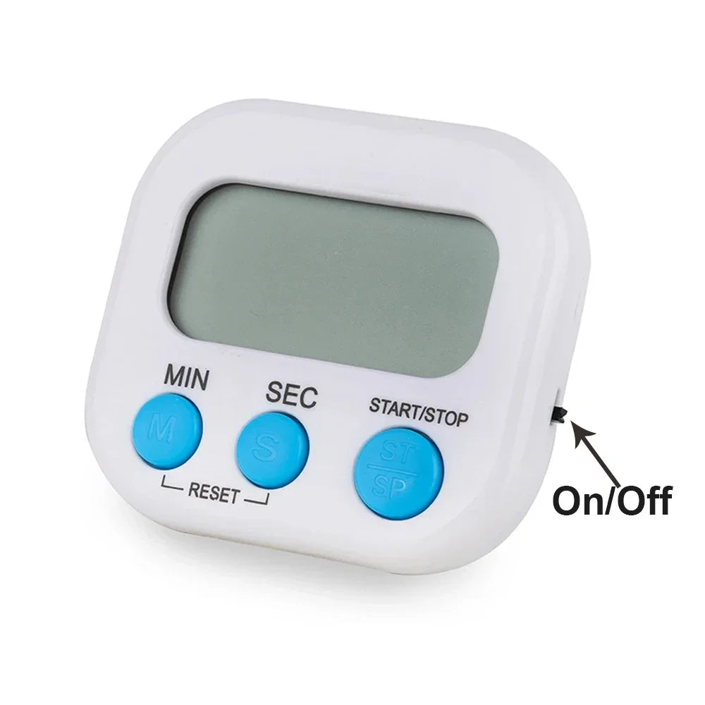 Magnetic Digital Kitchen Timer with Stand  99-Minute Cook-Friendly Countdown Timer Easy-to-Use Alarm Clock Counter for Cooking