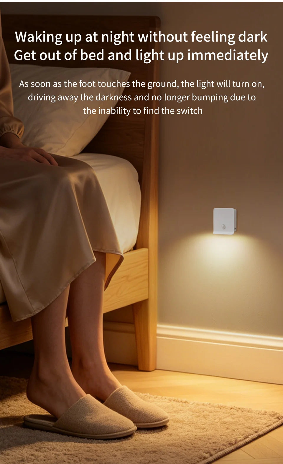 Motion Sensor Led Stair Closet Lights Rechargeable Stick on Anywhere Portable Hallway Bedroom Under Cabinet Kitchen Night Lamp