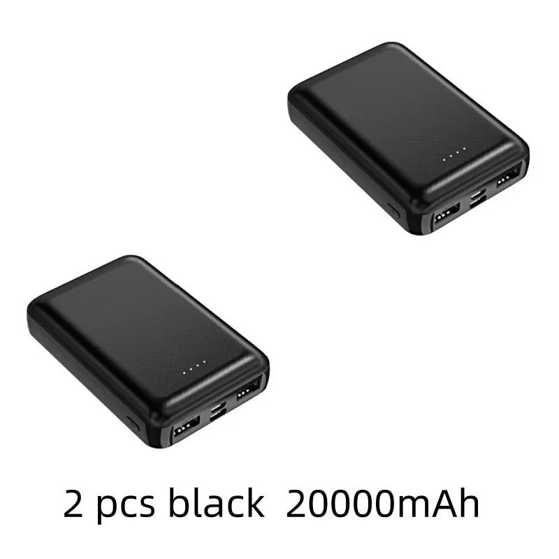New 20000mAh Power Bank Portable USB Charger Fast Charging External Battery Pack Heating Vest Jacket Scarf Socks Glove Equipment