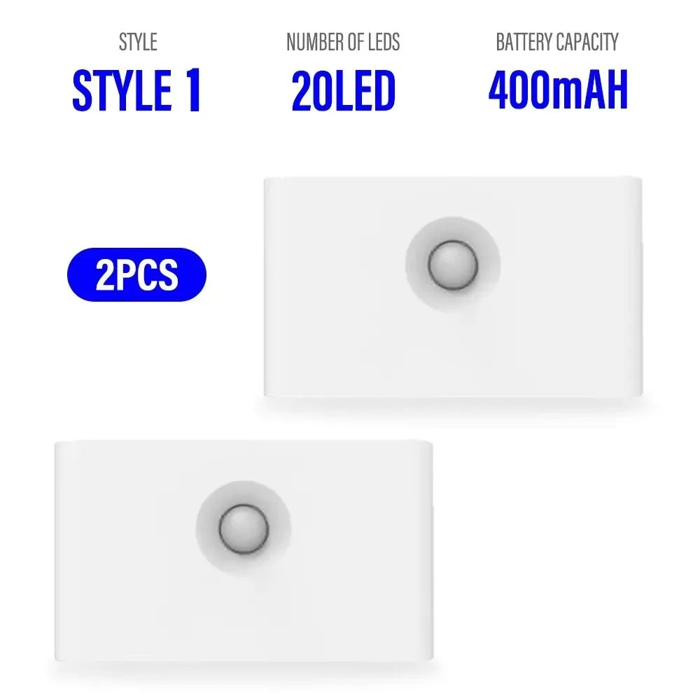 Motion Sensor Night Light,Rechargeable Powered LED Closet Lights,Wireless Magnetic Cabinet Lamp for Indoor Bedroom Kitchen Stair