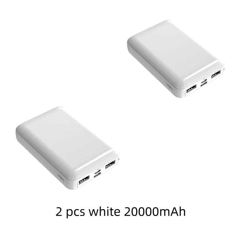 New 20000mAh Power Bank Portable USB Charger Fast Charging External Battery Pack Heating Vest Jacket Scarf Socks Glove Equipment
