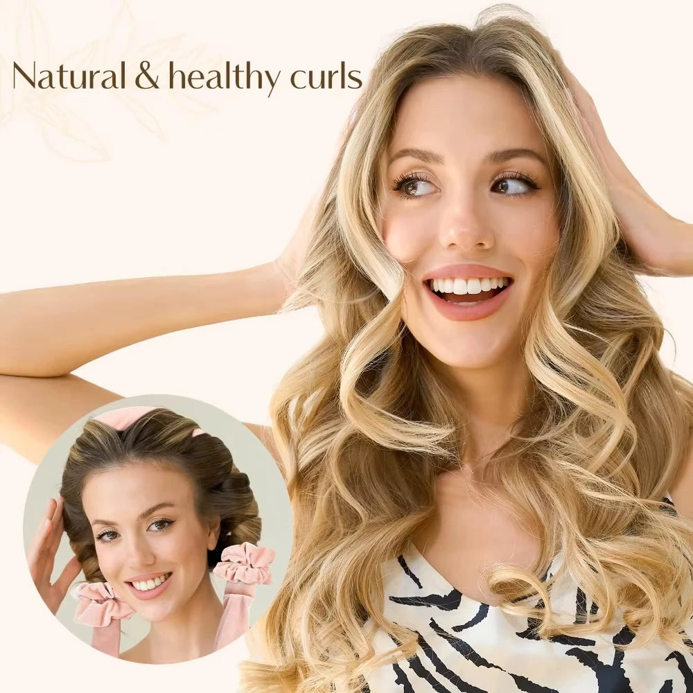 Heatless Curling Rod Headband No Heat Hair Curler Hair Rollers Soft Curlers Lazy Sleeping Curls Curling Hairband Styling Tools