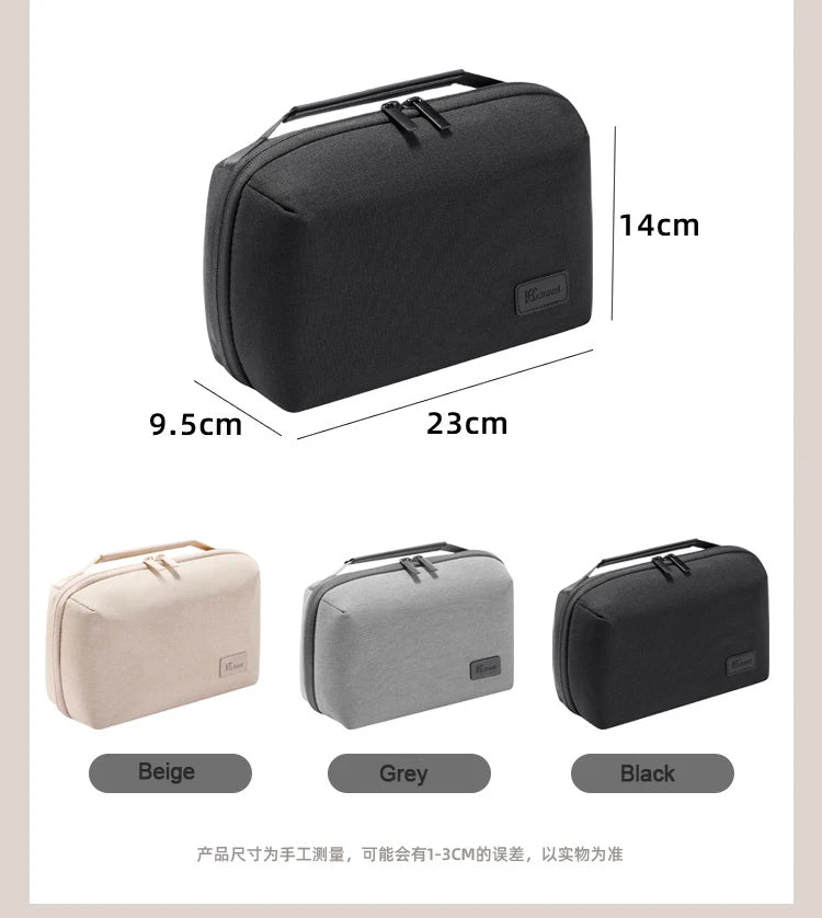 1Pc Electronics Organizer Travel Case, Water Resistant Travel Bag Cable Organizer for Essentials, Tech Pouch Accessories Storage
