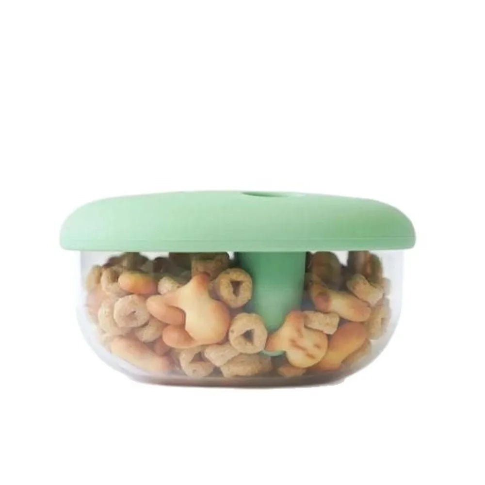 Portable Silicone Lid Snack Storage Box No-Mess Leak-Proof Food Container Reusable Multifunctional Snack Organizer Kitchen