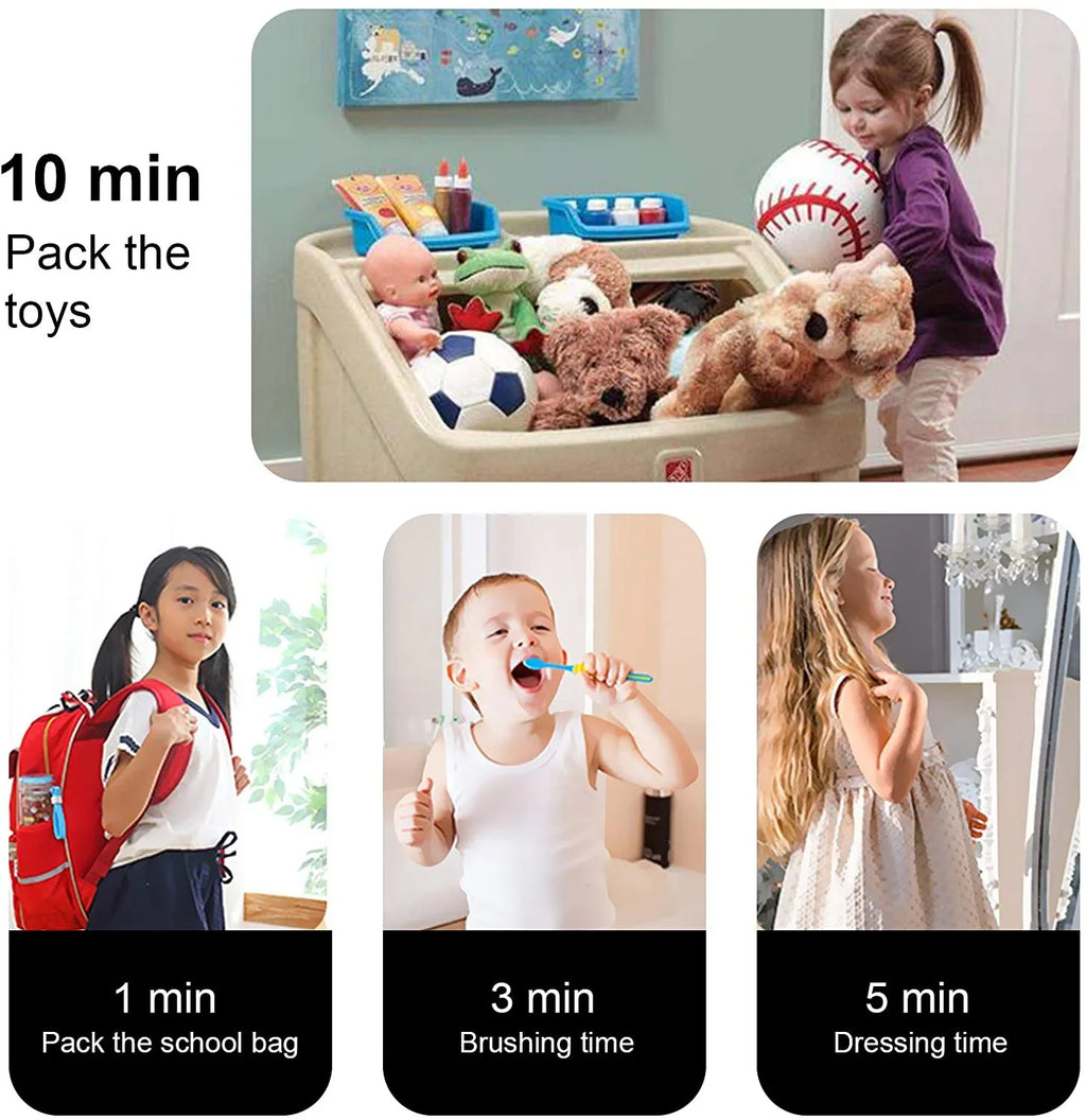 Cube Timer, Kitchen  Child  Exercise  Gravity Sensor Flip  for Time Management and Countdown Settings