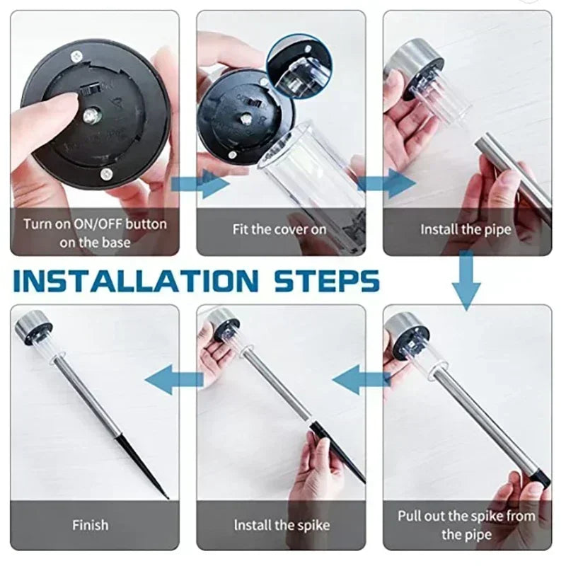 Solar Pathway Lights Solar Garden Lights Outdoor Solar Landscape Lights for Lawn Patio Yard Walkway Driveway